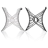 HairZing Ponytailer Comb 2-Pack, Hair Accessory Perfect for UpDos and Twists, Black/Silver, Snug
