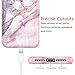 iPhone 8 Plus Case, iPhone 7 Plus Marble Case, for Women, Tobomoco Tri-Layer Slim Soft Flexible Silicone and Hard PC Shockproof Cover for Apple iPhone 7 Plus/8 Plus (Pink + Rose Gold Marble)