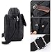 Zicac Men's Retro Small Canvas Cross Body Messenger Bags Satchel Bag (Black)