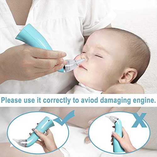 image for Baby Nasal Aspirator Electric SUMGOTT Nose Cleaner USB Charging with 5