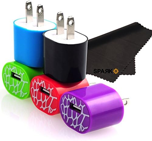 5pcs Zebra USB AC Universal Power Home Wall Travel Charger Adapter for iPhone 6 PLUS 4 4S 5 Samsung HTC Compatible w/ iOS8 ZEBRA EDITION