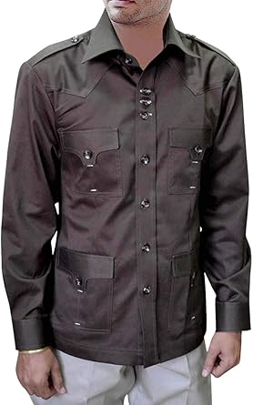 slim fit safari shirt