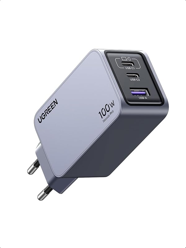 Nexode Pro 100W Chargeur Rapide USB C 3 Ports GaNInfinity Tech