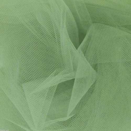 Manny's Fabric ConsortiumSage 54'' W Tulle 40 Yards by The Bolt Weddings Parties Under Lining