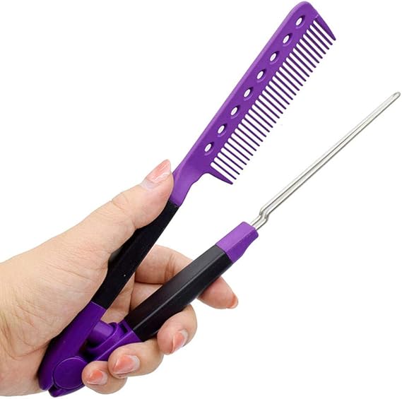 ZIMAwd Peine de Pinza de Pelo Resistente al Calor Peine