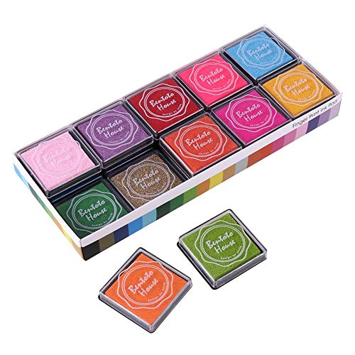 20Pcs Multi - Colored Giant Ink Pads Stamp for DIY Craft Scrapbooking Finger Paint Pad Set