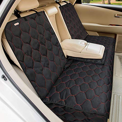 Babyltrl Dog Car Seat Cover Waterproof Pet Bench Seat Cover Nonslip and Heavy Duty Pet Car Seat Cover for Dogs and Armrest Fits Cars, Trucks and SUVs (L)