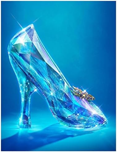 5D Diamond Glass High Heel Painting DIY Mosaic Embroidery Cross Stitch Kit