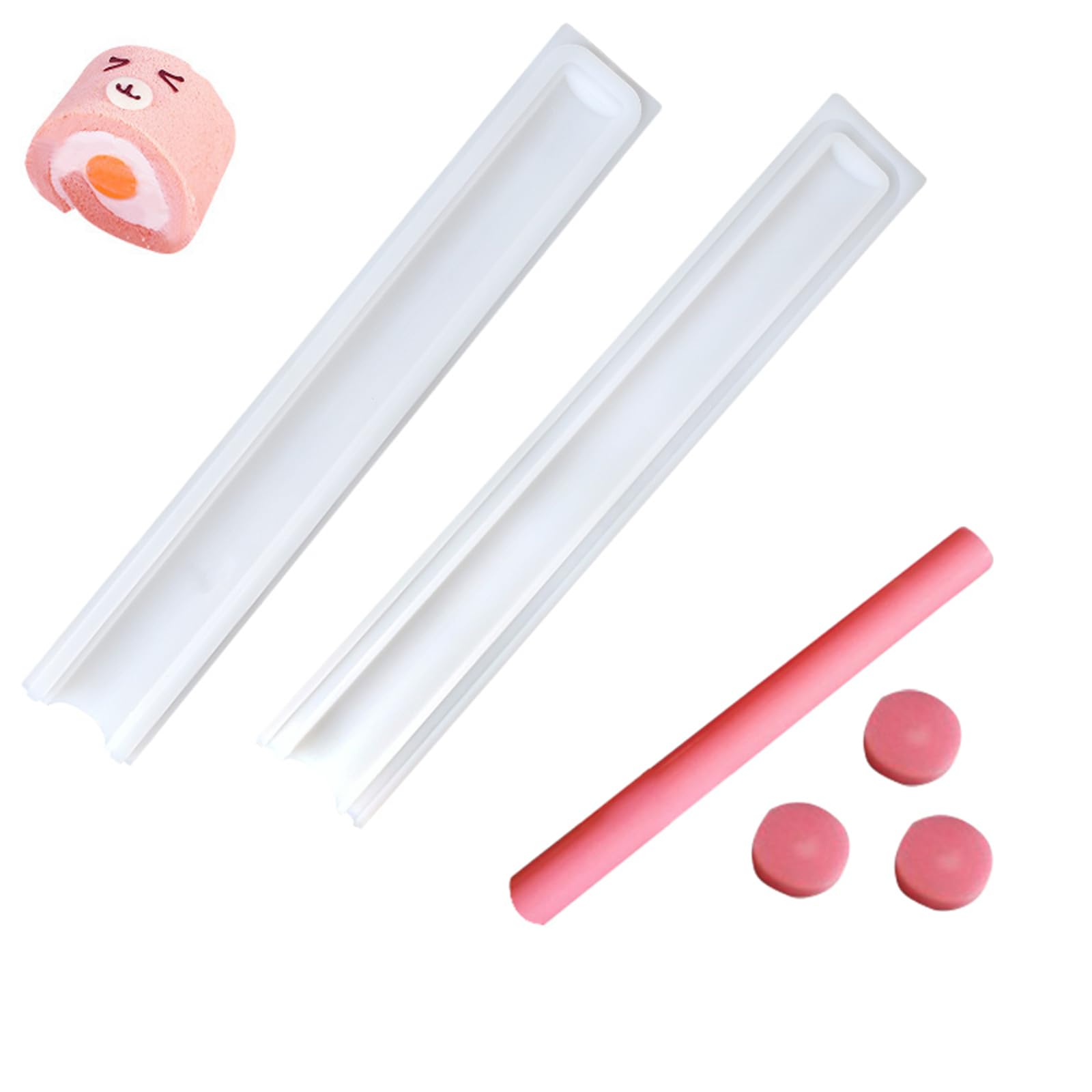 LaceDaisy DIY Long Tube Foam Dessert Mould Silicone Tube Mould for Soap Making Candle Mould Handmade Candle Decoration Cake Tool Kitchen Craft Decorations