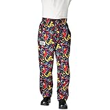 Chefwear 3500-18 Men's Ultimate Chef Pant L Black Chile Pepper
