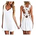 Women Sexy Backless Lace Crochet Chiffon Summer Beach Mini Dress