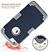 BENTOBEN iPhone SE Case, iPhone 5S Case, iPhone 5 Case, Heavy Duty 3 in 1 Full Body Rugged Shockproof Hybrid Hard PC Soft Rubber Bumper Drop Protective Boys Men Cover for iPhone SE/5S/5,Navy Blue/Gray
