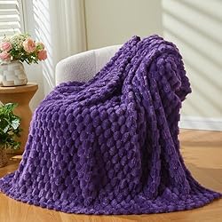 NEWCOSPLAY Super Soft Throw Blanket Purple Premium
