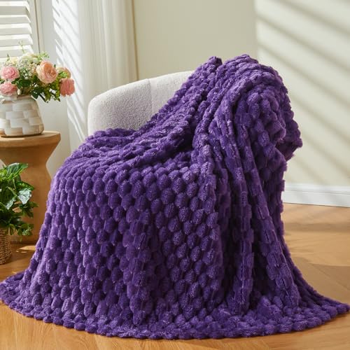 NEWCOSPLAY Super Soft Throw Blanket Purple Premium