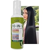 GZE 10 in 1 Leave In Conditioner - Heat Protection & Frizz Control with Silkening Essence - Lightweight Hair Moisturizer, Non-Greasy Formula, Stay Fragrant​