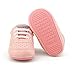 OOSAKU Baby Non-Slip First Walking Shoes Fashion Breathable Rubber Sole Sneaker (12-18 Months, Pink)