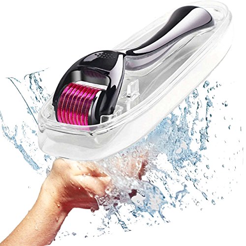 Premium Derma Roller with 540 Micro Needle Titanium Best Derma Roller Kit Micro Roller FDA Approved Needling Roller Skin Care 0.25mm is very useful for face eye body hair loss - Thumbnail 4