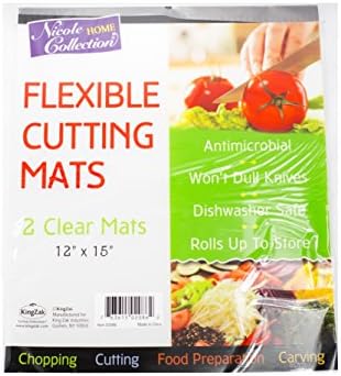Nicole Home Collection Flexible Cutting Mats 4 Clear Mats 12" x 15"
