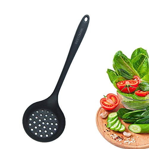 Kitchen Utensil Set - Silicone Cooking Utensils 10 Pieces - Nonstick cooking Tools&Accessories - Silicone Kitchen Utensils Black - For Pots&Pans- Gadgets,Serving Tongs,Spoon,Spatula Sets,Outdoor,Whisk - Thumbnail 6