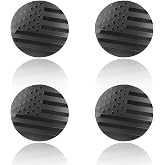 GAOLAOSY 4PCS 56mm American Flag Wheel Hub Center Cap Sticker (Black Flag) | Waterproof Automotive Wheel Rim Center Cover, Universal Auto Exterior Decoration Decal Accessories for Car Truck SUV
