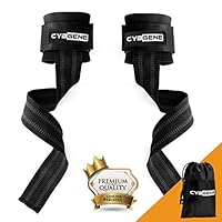 CybGene Lifting Wrist Straps, Dead Lift Exercise Straps, with Wrist Support, for Weight Lifting, Gym Workout, Crossfit, Strength Training, Pull-up, Powerlifting & WODs, Xfit, MMA, for Men & Women