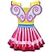 MSSmile Fancy Nancy Costume for Girls Classic Nancy Costume for Toddlers (120CM/6-7Y, Yellow)