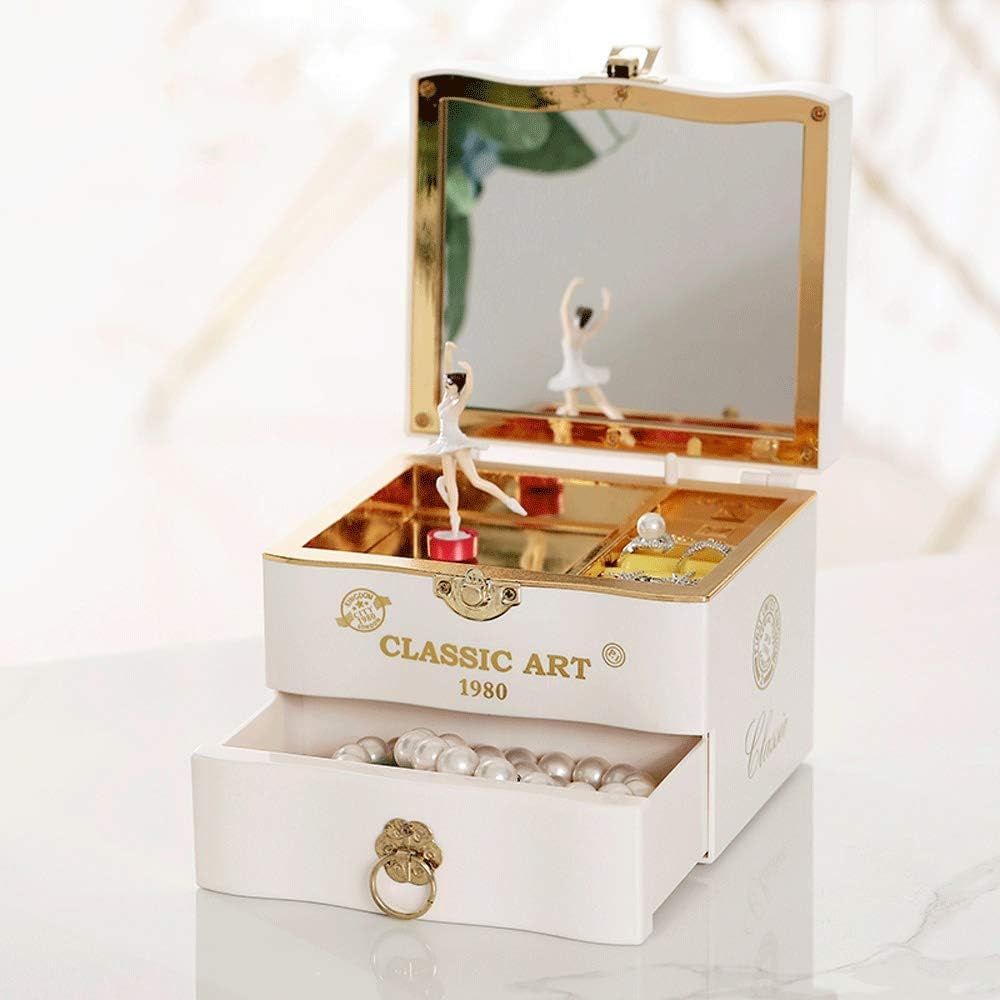 childrens wooden musical jewellery box