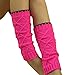 Tonsee Children Kid Boot Cuffs Knit Leg Warmer (Hot pink)