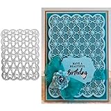 Christmas Flower Daisy Metal Die Cuts,Lace Background Wedding Invitation Cutting Dies Cut Stencils for DIY Scrapbooking Photo Album Decorative Embossing Paper Scrapbooking Card Making