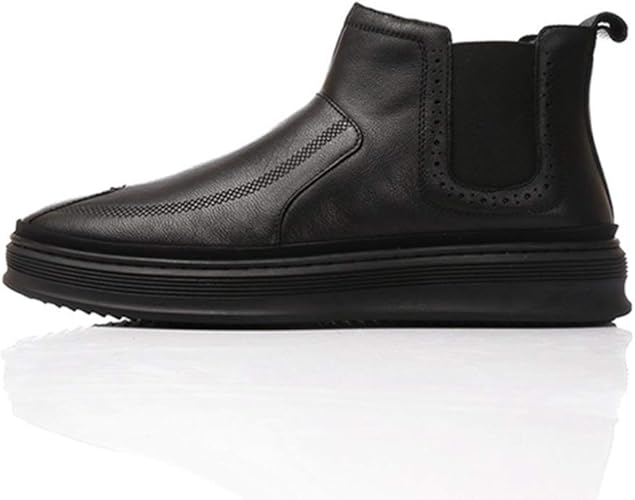 Amazon ランボ ブーツ メンズ レインブーツ レインシューズ サイドゴアブーツ 防水 防滑 雨 雪 くろい 冬 梅雨 紳士靴 ショートブーツ 革靴 耐久性 多機能 かっこいい カジュアルブーツ ショートブーツ 大きいサイズ 25 0cm ブーツ