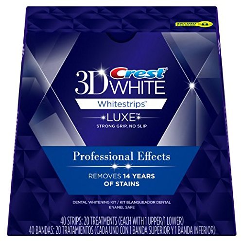 Crest 3D White Luxe Whitestrips Professional Effects, 2 Pack, 40 Treatments