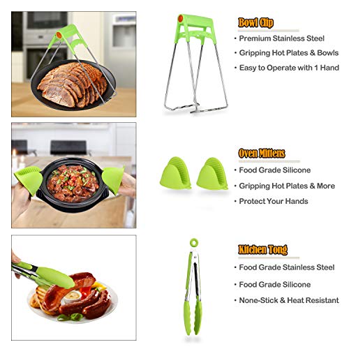Instant Pot Accessories Set,8 in 1 Pressure Cooker Accessories Set for 5,6,8 Qt,with Steamer Basket, None-stick Springform Pan, Egg Bites Mold, Egg Steamer Rack, Dish Clip, Kitchen Tongs and so on - Thumbnail 4
