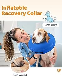 Supet Inflatable Dog Cone Collar Alternative After