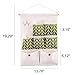 Shiaon Wall Hanging Closet Organizer 7 Pockets Multipurpose Door Storage Bag with 2 Hooks - Space Saver Storage Case Linen Cotton Fabric Grey
