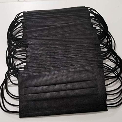 1000pcs Disposable Face Cover,3-ply Anti Dust Mouth Cover,unisex Safety Face Guard Protect Your Breathing Health Black