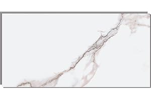 Dumawall+ Waterproof Wall Tiles, Easy-to-Install, Tongue & Groove System, UV Resistant, Strong & Durable | No Grouting, Cut with Hand Tools, Rome Polished Marble (8 Pack)