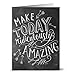 Note Card Cafe Inspirational Greeting Cards with Kraft Kraft Envelopes | 36 Pack | Chalkboard Inspirational Quotes | Blank Inside, Glossy Finish | for Greeting Cards, All Occasions, Birthdays
