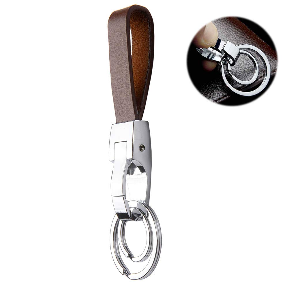Valet Keychain, Liangery Leather Belt Loop Car Key Keychain