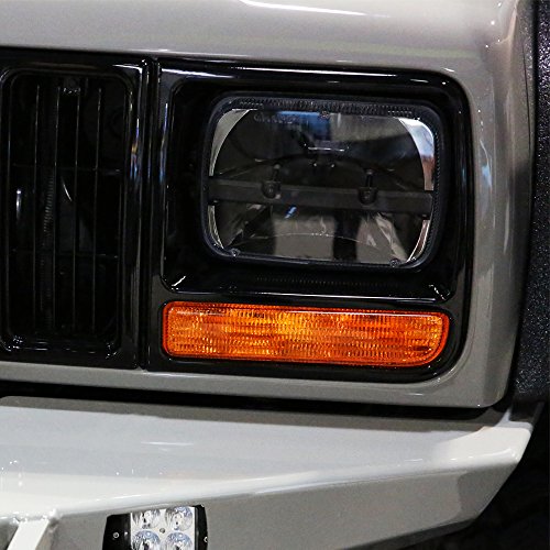 1 Pair Rectangular 5"x7" Led Headlight High Low Beam Headlamp For Jeep Wrangler YJ Cherokee XJ Trucks Replacement H6054 H5054 H6054LL 69822 6052 6053 (2 pcs)