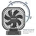 OPOLAR 5000mAh Battery Operated Fan, Personal Table Mini USB Fan with Timer, Strong Wind, 3 Speeds, 7 Blades, Powered by USB or Rechargeable Battery, Super Quiet, for Office, Camping, Outdoor