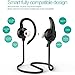 ATEX 4.1 Bluetooth Headphones Smart Noise Cancellation & Built-In Microphone Wireless In-Ear Earbuds for Sports & CrossFit Sweat Proof Non-Slip iPhone 7 and Samsung Galaxy 7 Compatible