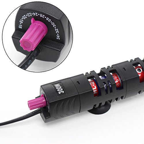 Xcellent Global Submersible Aquarium Heater Adjustable 300W Quartz Glass Fish Tank Heater PT027S
