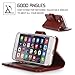 FYY Designed for iPhone SE Case 2022 (3rd Gen) / iPhone SE Case 2020 (2nd Gen) / iPhone 7 Case/iPhone 8 Case, Luxury PU Leather Wallet Phone Case with Card Holder Flip Kickstand Cover Dark Brown