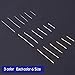 PH PandaHall 1740pcs Flat Head Pins for Jewelry Making, 6 Size Iron Headpins 3 Color Metal End Headpins Straight Head Pins Needles Findings for Earring Jewelry Making DIY Craft 40/35/28/22/20/16mm