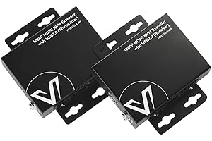 AV Access HDMI KVM USB Extender Over Cat5e/6/6a/7 260ft/80M, USB 2.0 Extender 2 Ports with PoE, Zero-Latency, Plug and Play, 