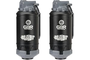 Lancer Tactical - GBR Outdoor 130 Round Spring Powered ABS BB Impact Shower for Airsoft, Pack of 2