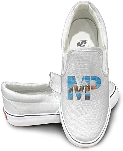 Deamoon MP Michael Phelp Fashion Unisex Flat Canvas Shoes Sneaker White 37