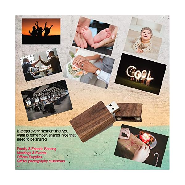 Holz USB Stick 16GB 3.0 5 Stück JBOS Hölzern Flash Speicherstick USB3.0 Schnellen Geschwindigkeit USB Flash Drive Wood… – Bild 8