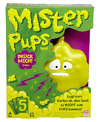 Mattel Games Mister Pups, lustiges Kartenspiel für Kinder und die Familie, Reisespiel, für 2-6 Spieler, ab 5 Jahren, DPX25