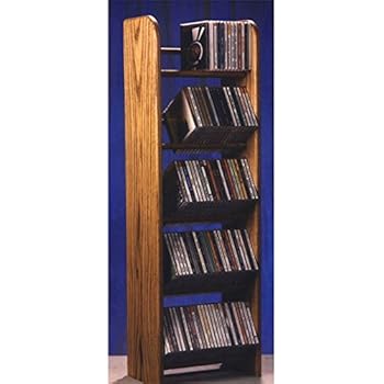 Amazon.com: Wood Shed 901 Solid Oak 9 Row Dowel CD Rack: Kitchen & Dining